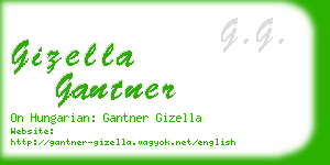 gizella gantner business card